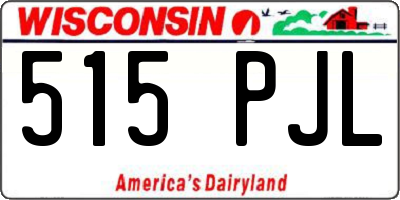 WI license plate 515PJL