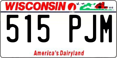 WI license plate 515PJM