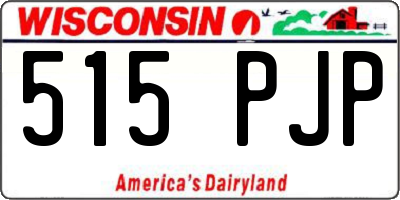 WI license plate 515PJP