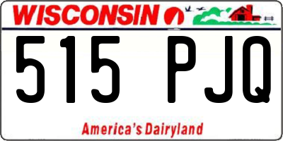 WI license plate 515PJQ