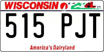 WI license plate 515PJT
