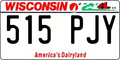 WI license plate 515PJY