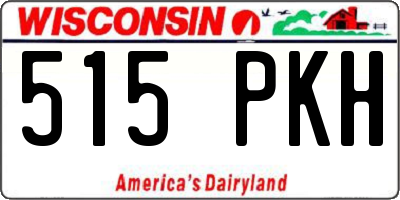 WI license plate 515PKH