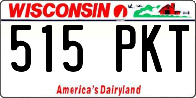 WI license plate 515PKT
