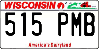 WI license plate 515PMB