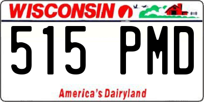 WI license plate 515PMD