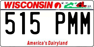 WI license plate 515PMM