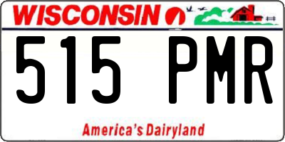 WI license plate 515PMR