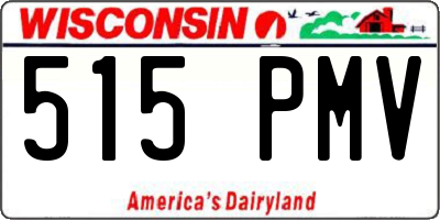 WI license plate 515PMV
