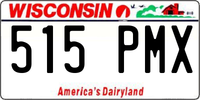 WI license plate 515PMX