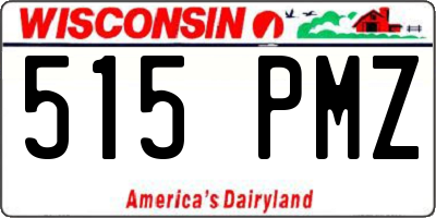 WI license plate 515PMZ