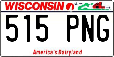 WI license plate 515PNG