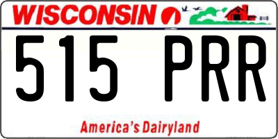 WI license plate 515PRR