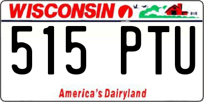 WI license plate 515PTU