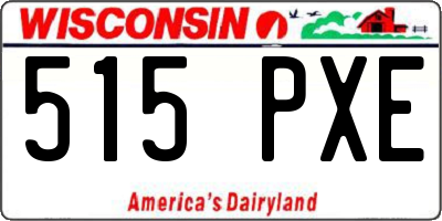 WI license plate 515PXE