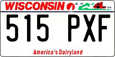 WI license plate 515PXF