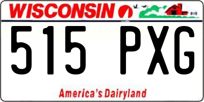 WI license plate 515PXG