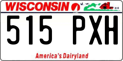 WI license plate 515PXH