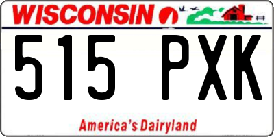 WI license plate 515PXK