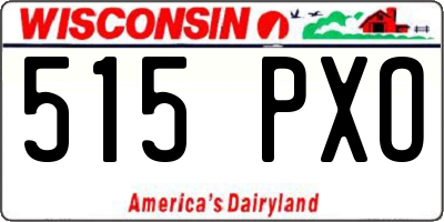 WI license plate 515PXO