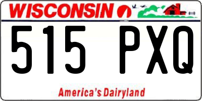 WI license plate 515PXQ