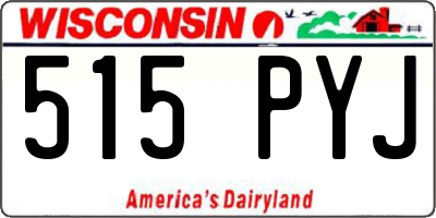 WI license plate 515PYJ