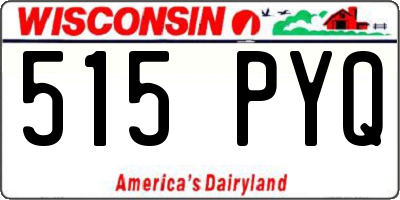 WI license plate 515PYQ