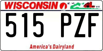 WI license plate 515PZF