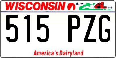 WI license plate 515PZG