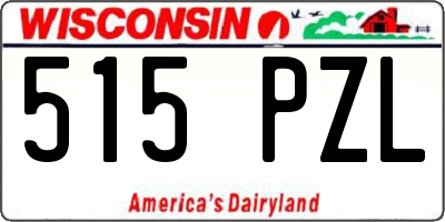WI license plate 515PZL