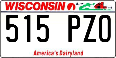WI license plate 515PZO