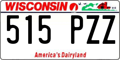 WI license plate 515PZZ