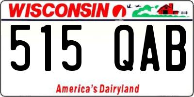 WI license plate 515QAB