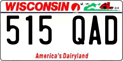 WI license plate 515QAD