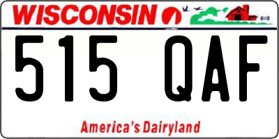 WI license plate 515QAF