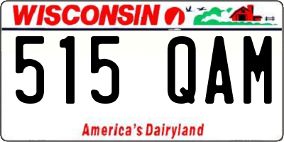 WI license plate 515QAM