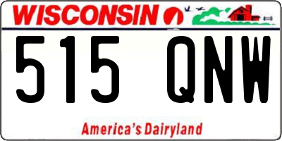 WI license plate 515QNW
