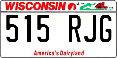 WI license plate 515RJG