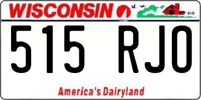 WI license plate 515RJO