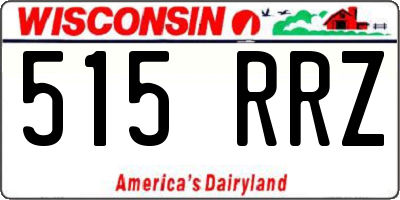 WI license plate 515RRZ