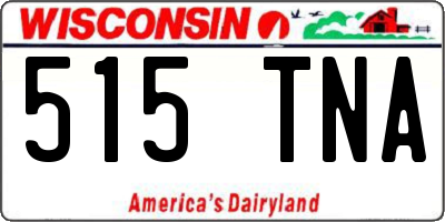 WI license plate 515TNA