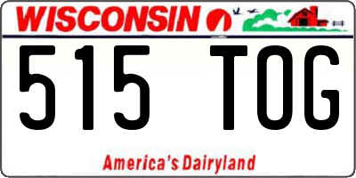 WI license plate 515TOG