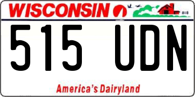 WI license plate 515UDN