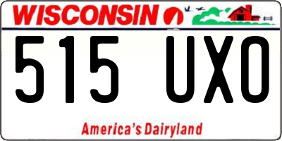 WI license plate 515UXO