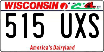 WI license plate 515UXS