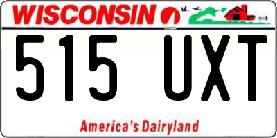 WI license plate 515UXT