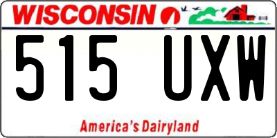 WI license plate 515UXW