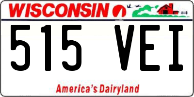 WI license plate 515VEI