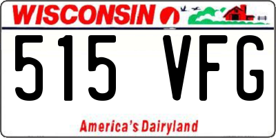 WI license plate 515VFG