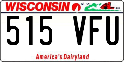 WI license plate 515VFU